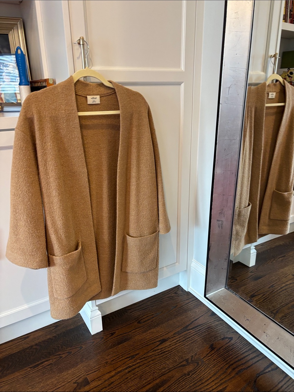 Wilfred Camel Teddy Open-Front Jacket (Aritzia purchase)